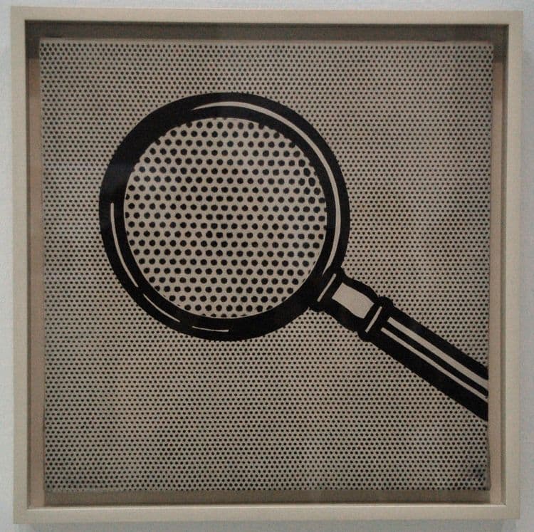 A picture of a magnifying glass  